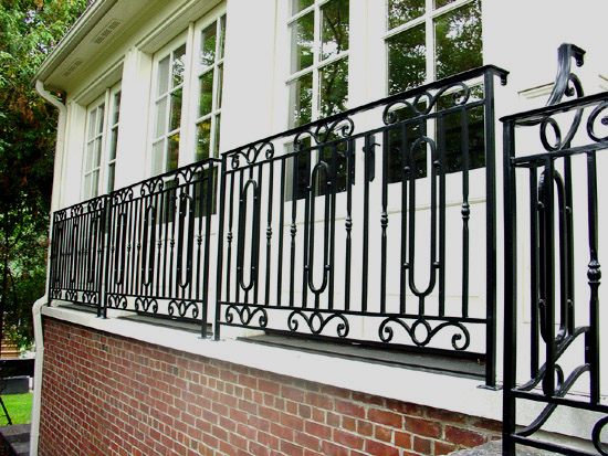 wrought iron balcony