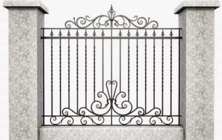wrought iron fence design